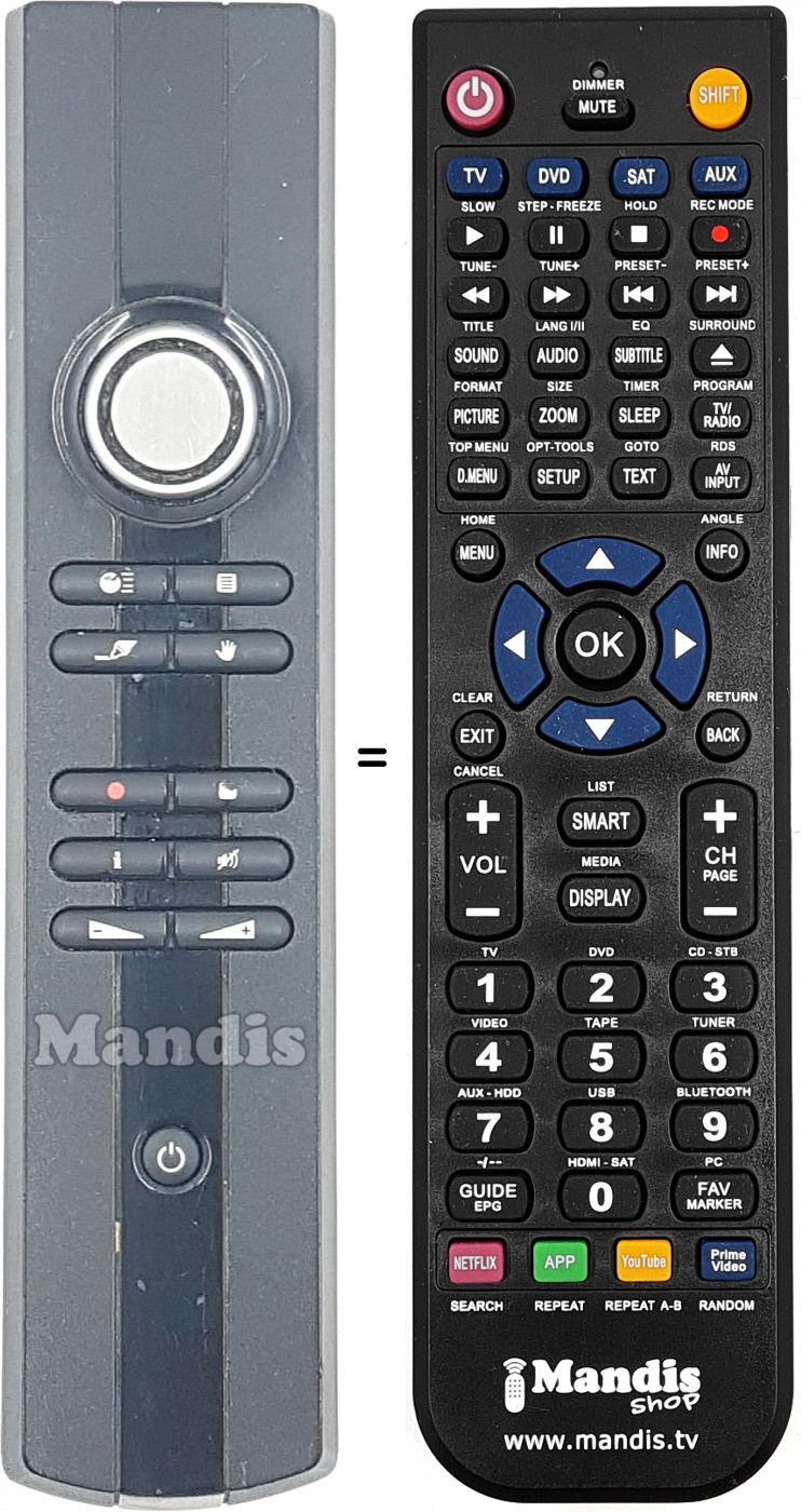 T&eacute;l&eacute;commande &eacute;quivalente REMCON1847