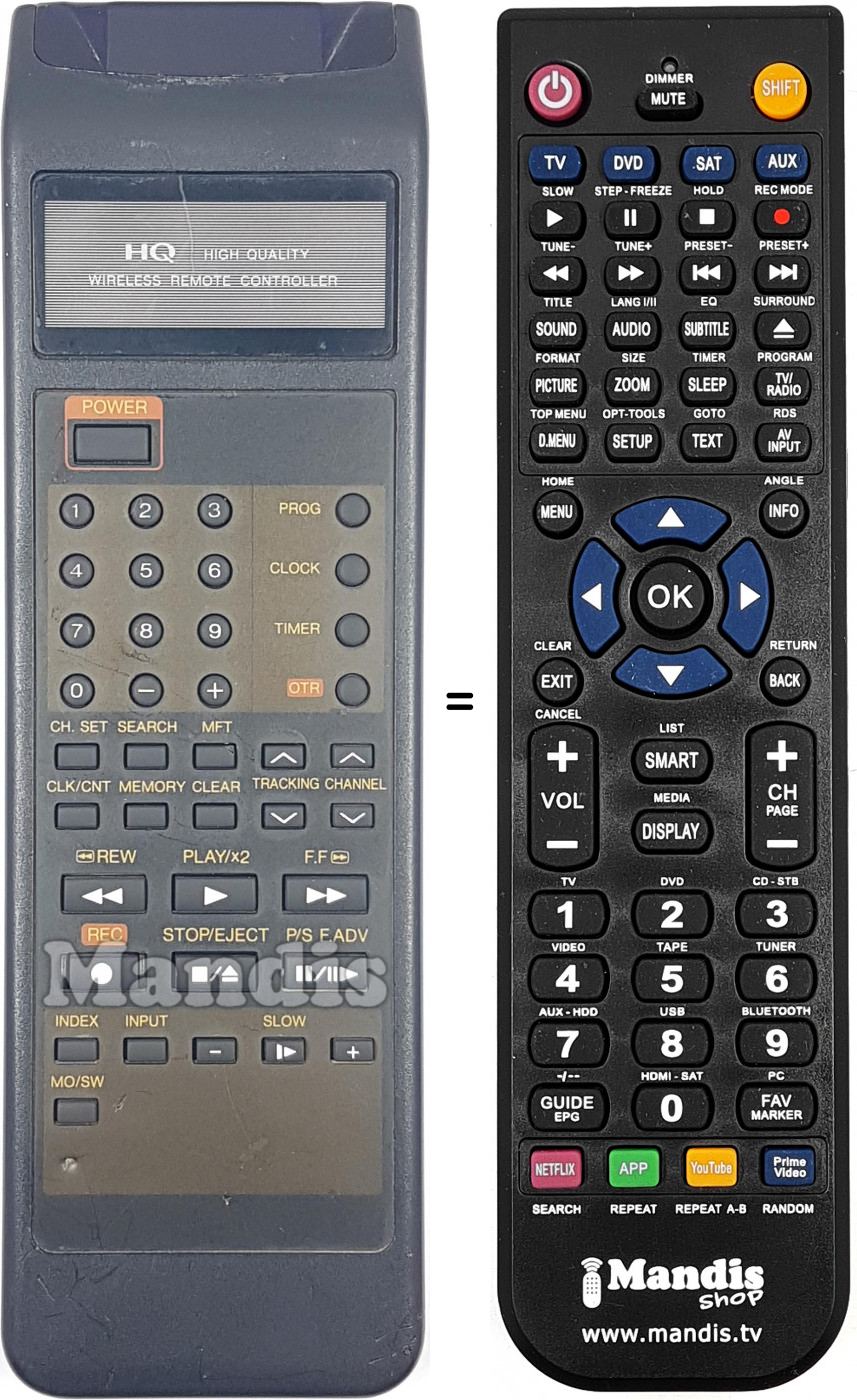 T&eacute;l&eacute;commande &eacute;quivalente REMCON1934