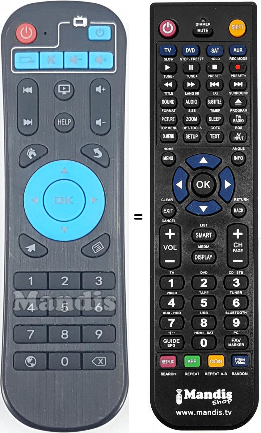 T&eacute;l&eacute;commande &eacute;quivalente REMCON1941