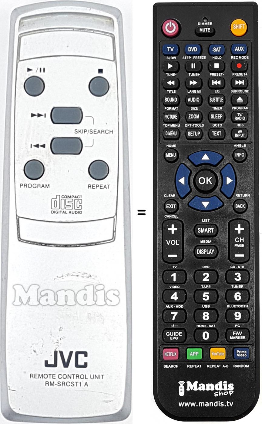 Télécommande équivalente RM-SRCST1A