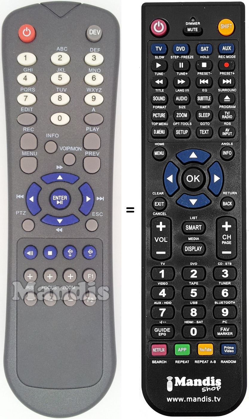 T&eacute;l&eacute;commande &eacute;quivalente Stand001