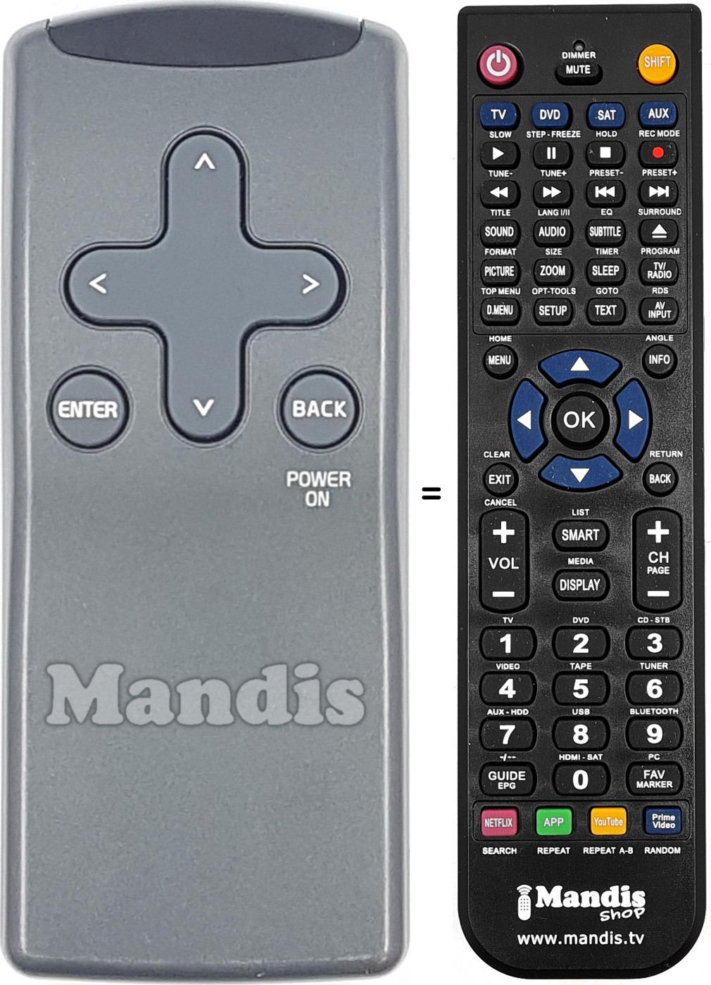 T&eacute;l&eacute;commande &eacute;quivalente X7023AF0310