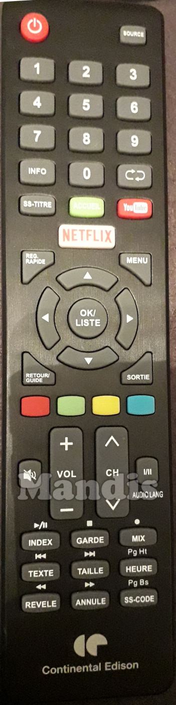 Télécommande D'origine CONTINENTAL EDISON CELED554KB2 - Foto 3
