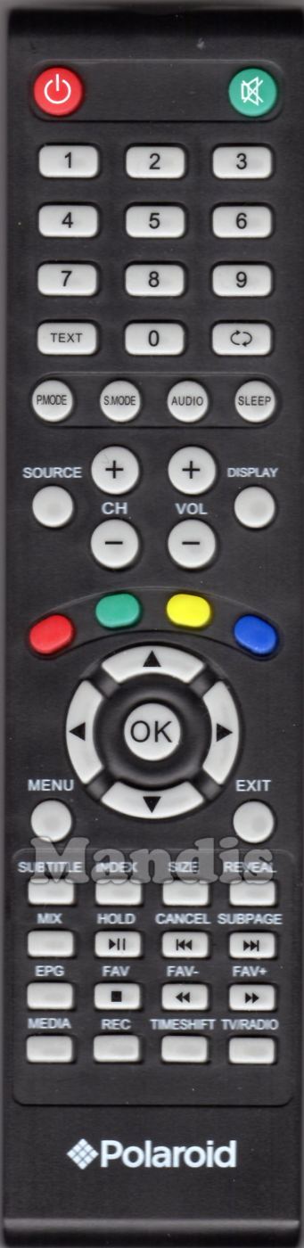 Télécommande pour TV Polaroid TQL32R4PR007 TQL32HDPR001 Télécommande pour TV Polaroid TQL32R4PR007 TQL32HDPR001