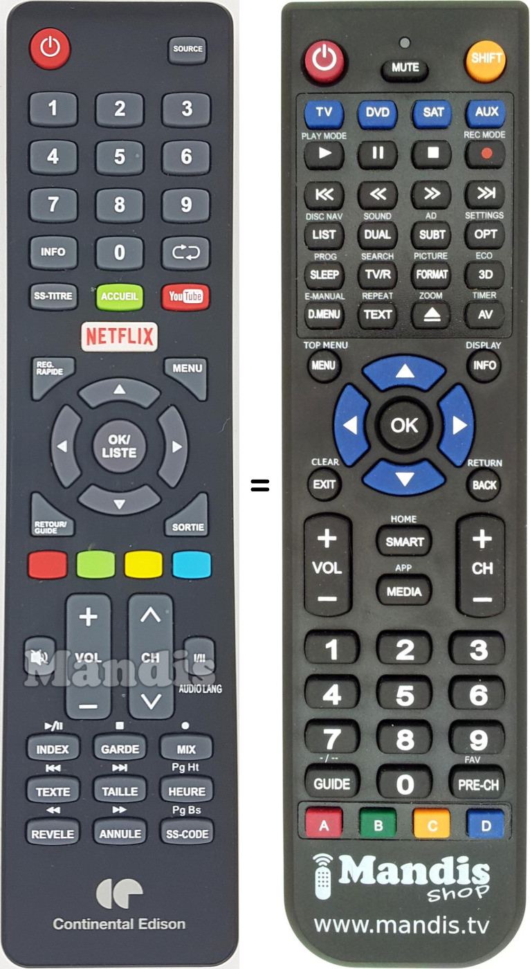 Telecommande Continental Edison Mode Demploi