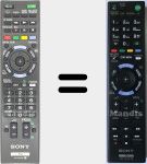 Télécommande d'origine RMT-TZ120E (149317611)