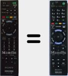 Télécommande d'origine RMT-TZ120E (149317611)