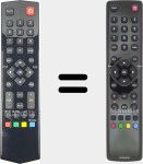 Télécommande d'origine RC 3000 E 02 (04TCLTEL0223)