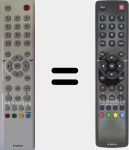 Télécommande d'origine RC 3000 E 02 (04TCLTEL0223)