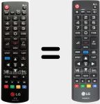 T&eacute;l&eacute;commande d'origine AKB75055702