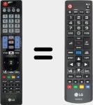 Télécommande d'origine AKB75055702