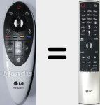 T&eacute;l&eacute;commande d'origine ANMR700 (AKB75455601)