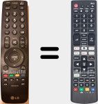 T&eacute;l&eacute;commande universelle Universal TV LG