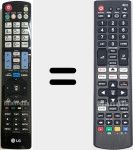 T&eacute;l&eacute;commande universelle Universal TV LG