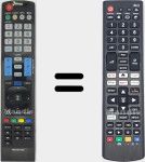 Télécommande universelle Universal TV LG