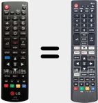 T&eacute;l&eacute;commande universelle Universal TV LG