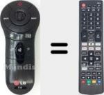 T&eacute;l&eacute;commande universelle Universal TV LG