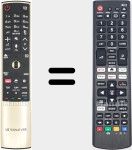 T&eacute;l&eacute;commande universelle Universal TV LG