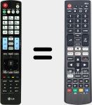 Télécommande universelle Universal TV LG