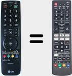 Télécommande universelle Universal TV LG