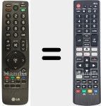 Télécommande universelle Universal TV LG