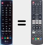 Télécommande universelle Universal TV LG