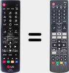 Télécommande universelle Universal TV LG