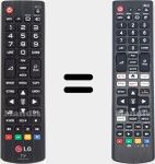 T&eacute;l&eacute;commande universelle Universal TV LG