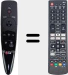 T&eacute;l&eacute;commande universelle Universal TV LG