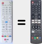 T&eacute;l&eacute;commande universelle Universal TV LG