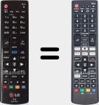 T&eacute;l&eacute;commande universelle Universal TV LG