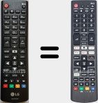 T&eacute;l&eacute;commande universelle Universal TV LG
