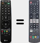 T&eacute;l&eacute;commande universelle Universal TV LG
