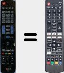T&eacute;l&eacute;commande universelle Universal TV LG