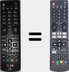 T&eacute;l&eacute;commande universelle Universal TV LG