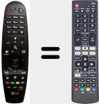Télécommande universelle Universal TV LG