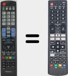 T&eacute;l&eacute;commande universelle Universal TV LG