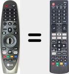 T&eacute;l&eacute;commande universelle Universal TV LG