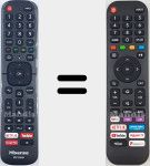 Télécommande universelle Universal TV Hisense