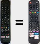 Télécommande universelle Universal TV Hisense