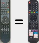Télécommande universelle Universal TV Hisense