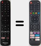 Télécommande universelle Universal TV Hisense