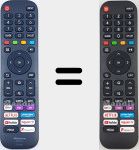 Télécommande universelle Universal TV Hisense
