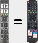 Télécommande universelle Universal TV Hisense