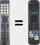 Télécommande universelle Universal TV Hisense