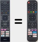 Télécommande universelle Universal TV Hisense