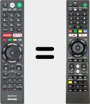 Télécommande universelle Universal TV Sony