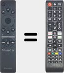 T&eacute;l&eacute;commande universelle Universal TV Samsung