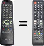 T&eacute;l&eacute;commande universelle Universal TV Samsung