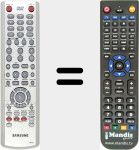 Télécommande pour remplacer 00015K